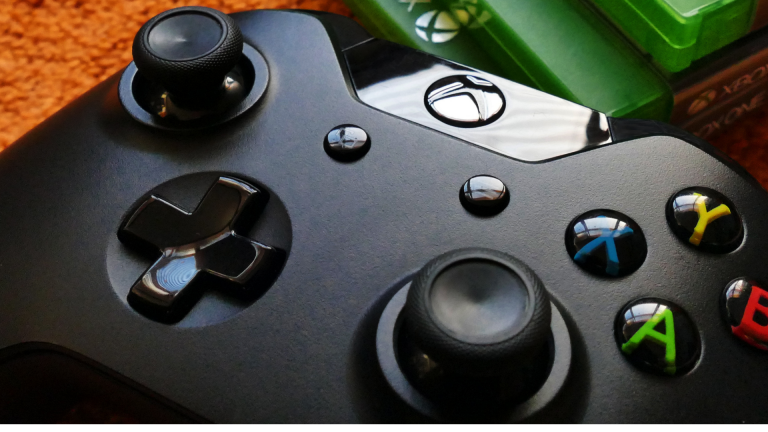 close up of xbox controller